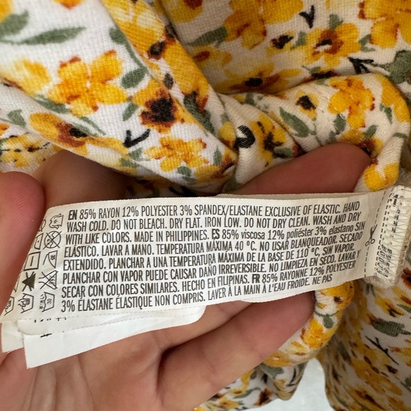 Yellow Daisy Summer Dress w/ Stretch! - Picture 4 of 5